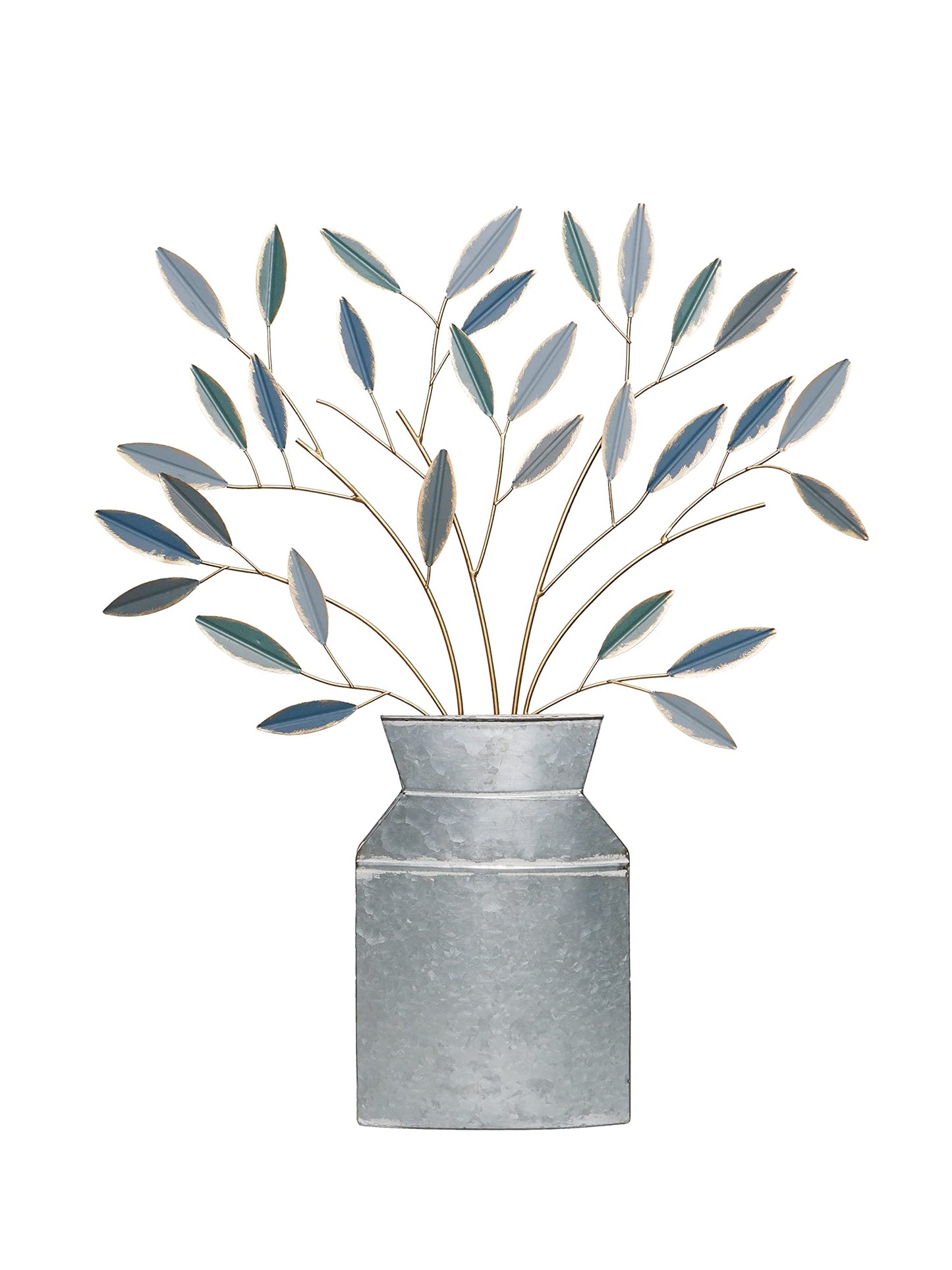 Hosley Metal Dimensional Wall Art Vase- 24" High. Ideal Gift for Weddings, Special Occasion, Home Decor, Party, Spa, Votive/LED Gardens, Home Office O9