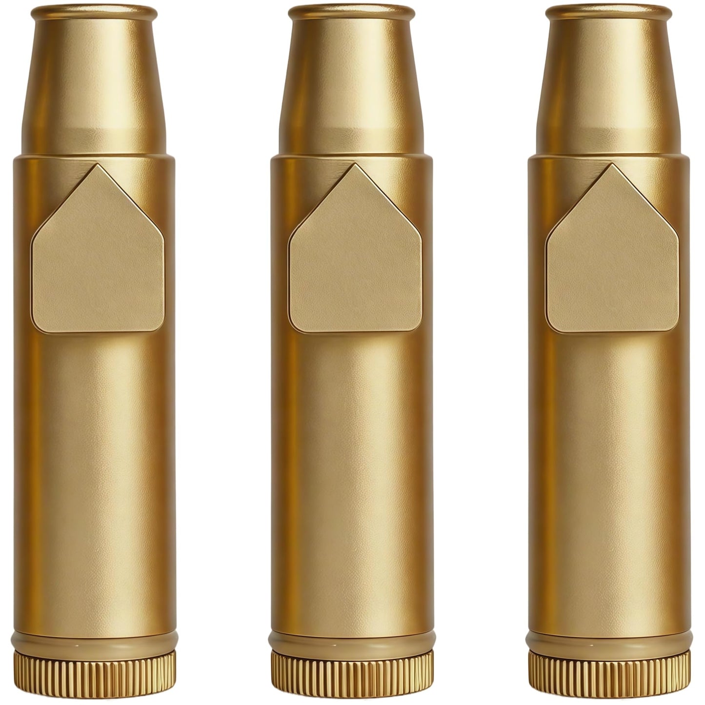 OakMsOik Mini Powder Dispenser with Leak-Proof Silicone Seal | 3-Pack Aluminum Vials | Portable Spice Container with Funnel | Travel-Friendly
