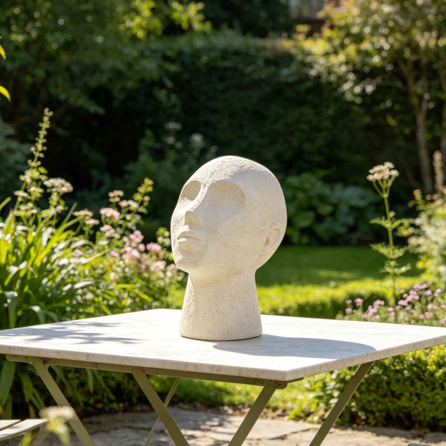 LC LCdecohome Abstract Decor Sculptures Home Decor - Resin Thinker Human Head Statue Shelf Decorations Bust Statues for Living Room Office Table Art Decor Accents 7.25 * 6.25 * 8.5 Inch