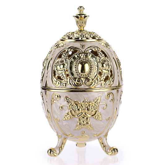 JUXYES Vintage Incense Burner Holder with Removable Ash Catchers, Metal Censer Antique Cone Coil Incense Burner Holder Zinc Alloy Spiritual Aromatherapy Yoga Meditation Gifts Retro Home Decoration