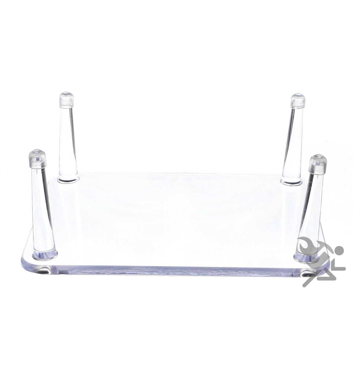 OnFireGuy 6.25" Four-Peg Display Stand Holder with Anti-Scratch Guards for Hunting Decoys, Minerals, & Fossils, Qty: 1