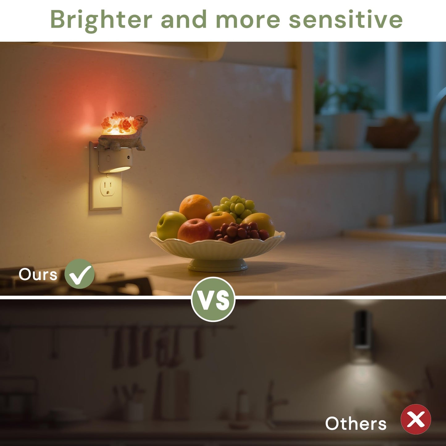 L LOHAS LED Plug in Night Light for Kids, 3D Cute Turtle Night Lights with Dusk to Dawn Sensor, Soft White 3000K Plug in Night Light, Christmas Birthday Gift Nightlight for Kids, Room Decor