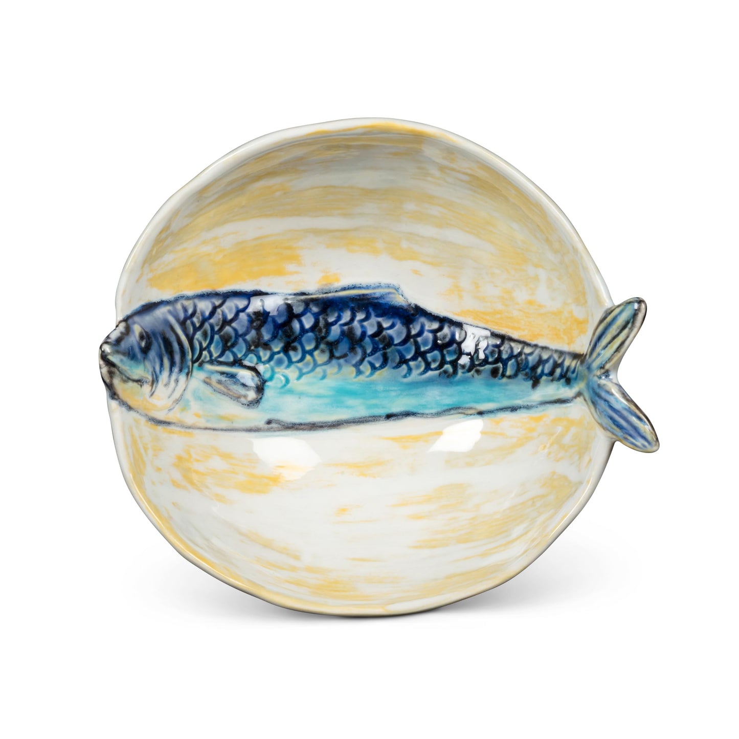 Abbott Collection Round Slim Fish Small Bowl