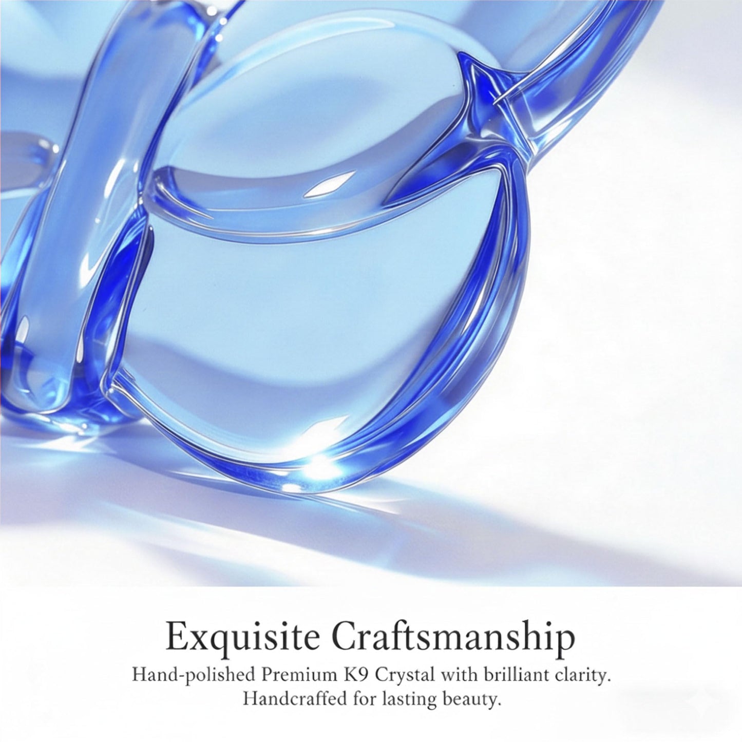 2 Pack Glass Butterfly Figurines, Crystal Butterflies Desk Decor Blue Green