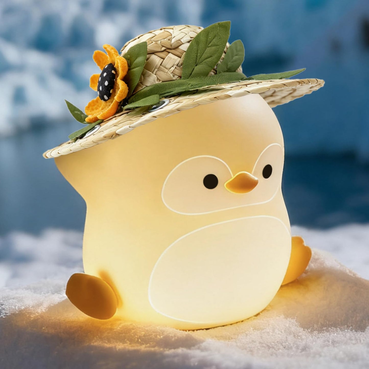Gemmac Penguin Night Light for Kids, LED Squishy Silicone Animal Night Lamp, Cute Nursery Nightlight for Desk Decor RGB Ambient Lighting Rechargeable/Dimmable/Timer Toddler Lamp Baby Boys Girls Gift