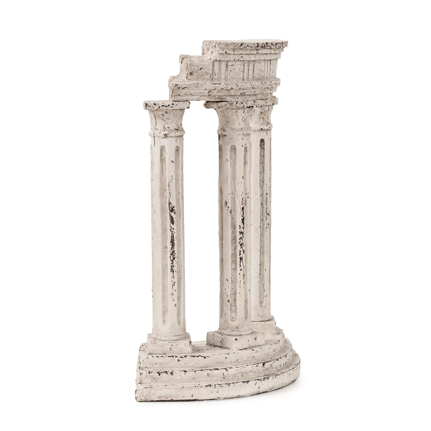 Howard Elliott Collection Temple of Portunus II Sculpture for Home and Garden Decor, Ancient Ruin Architectural Column Resin Statue Figurine for Tabletop and Bookshelves, 2.75 x 7 x 10.5 Inch