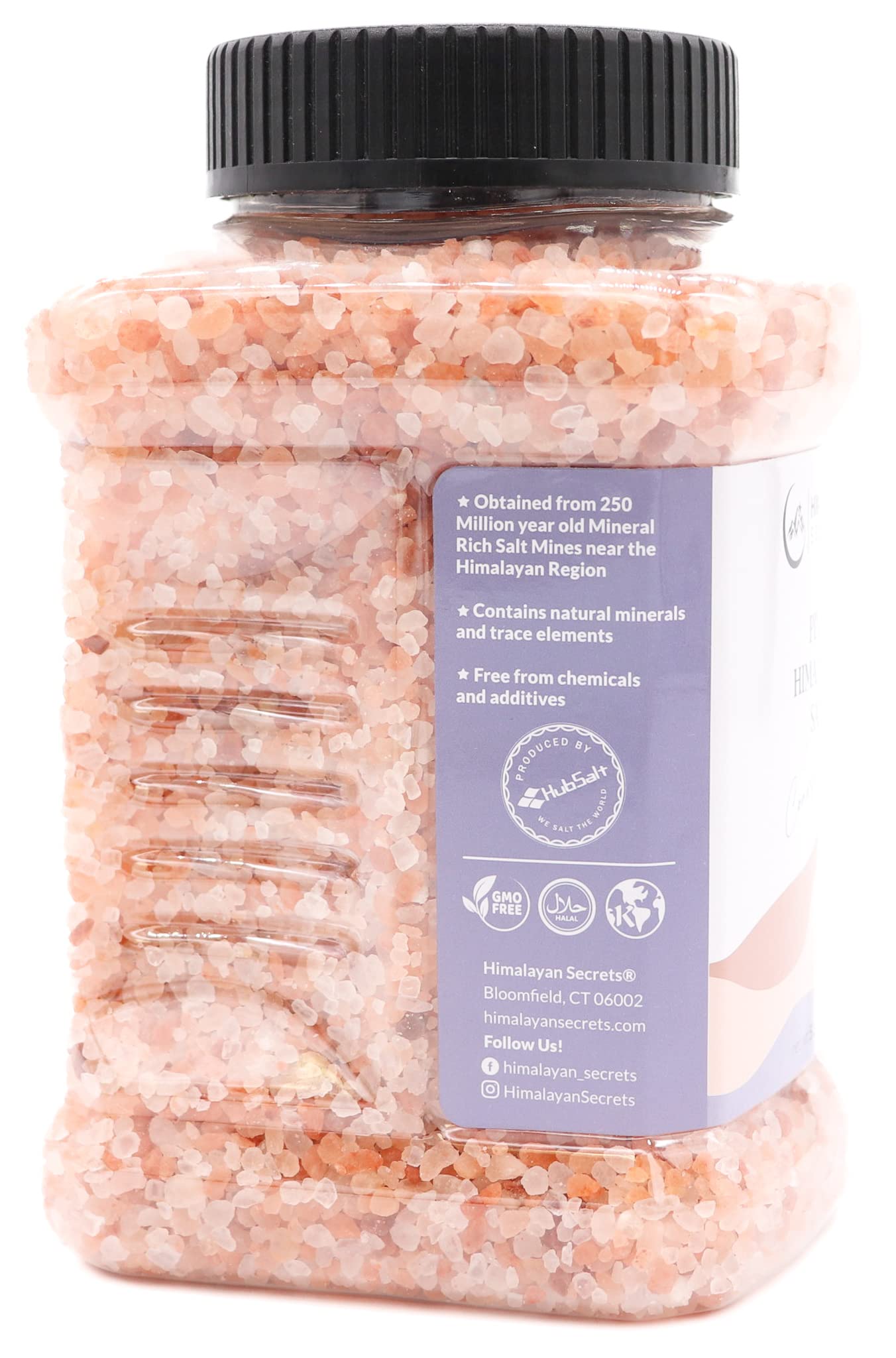 Himalayan Secrets Gourmet Pink Himalayan Salt - Bulk 5LB Jar - 100% Natural Healthy Salt Packed with Minerals - Kosher Certified (5 LB Coarse Jar)