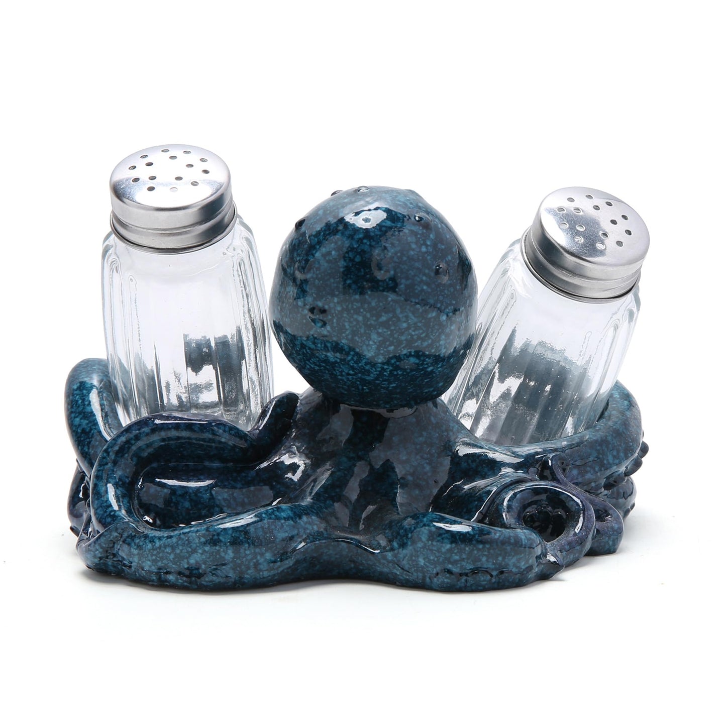 Hodao Octopus With Salt and Pepper Shaker Figurines Decorations For Beach Bar or Tropical Kitchen Decor Table Decorations By Home Gifts (Octopus)