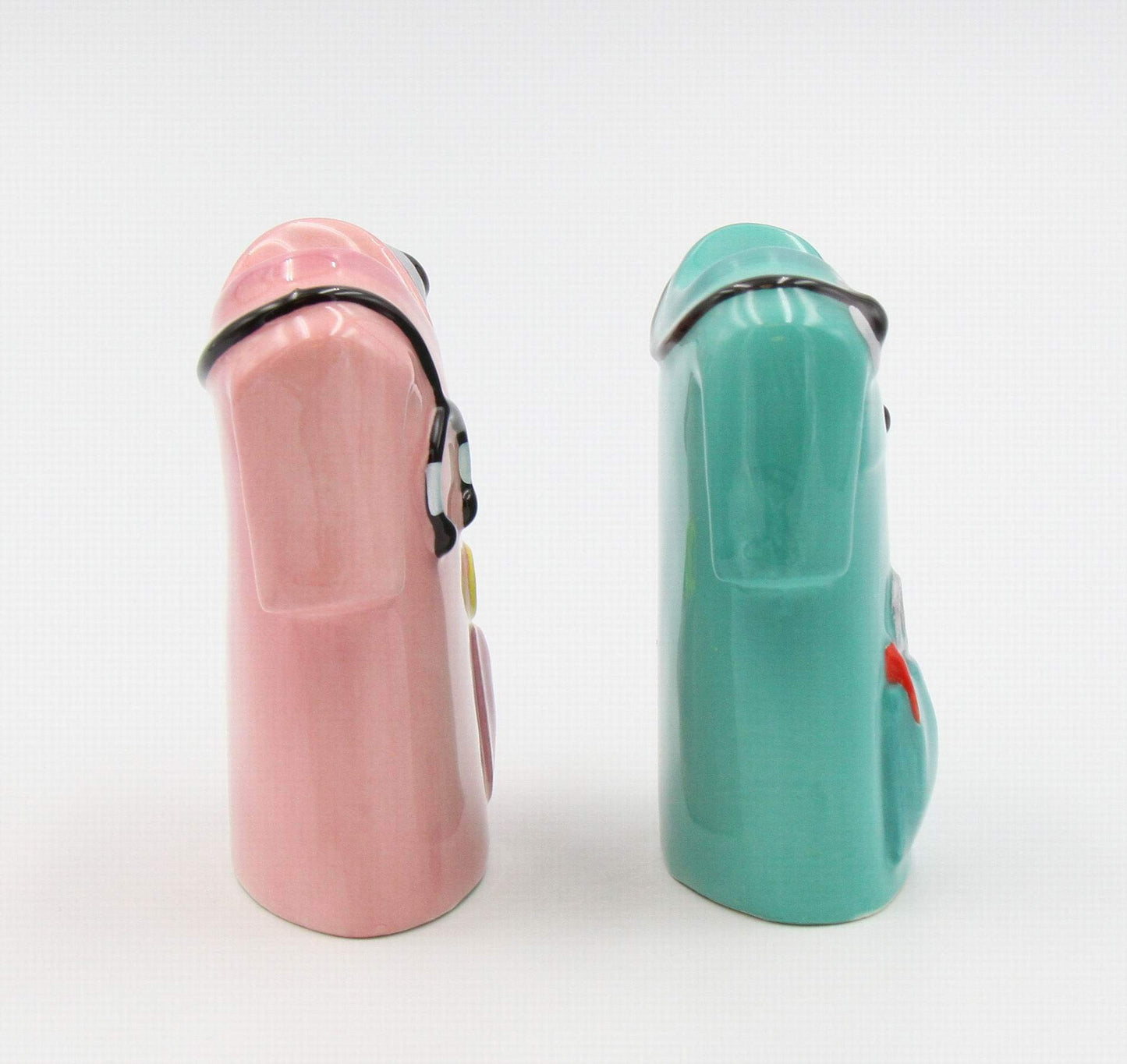 Fine Ceramic Healthcare Heroes Nurse Doctor Scrubs Salt & Pepper Shakers Set, 3-1/2" H