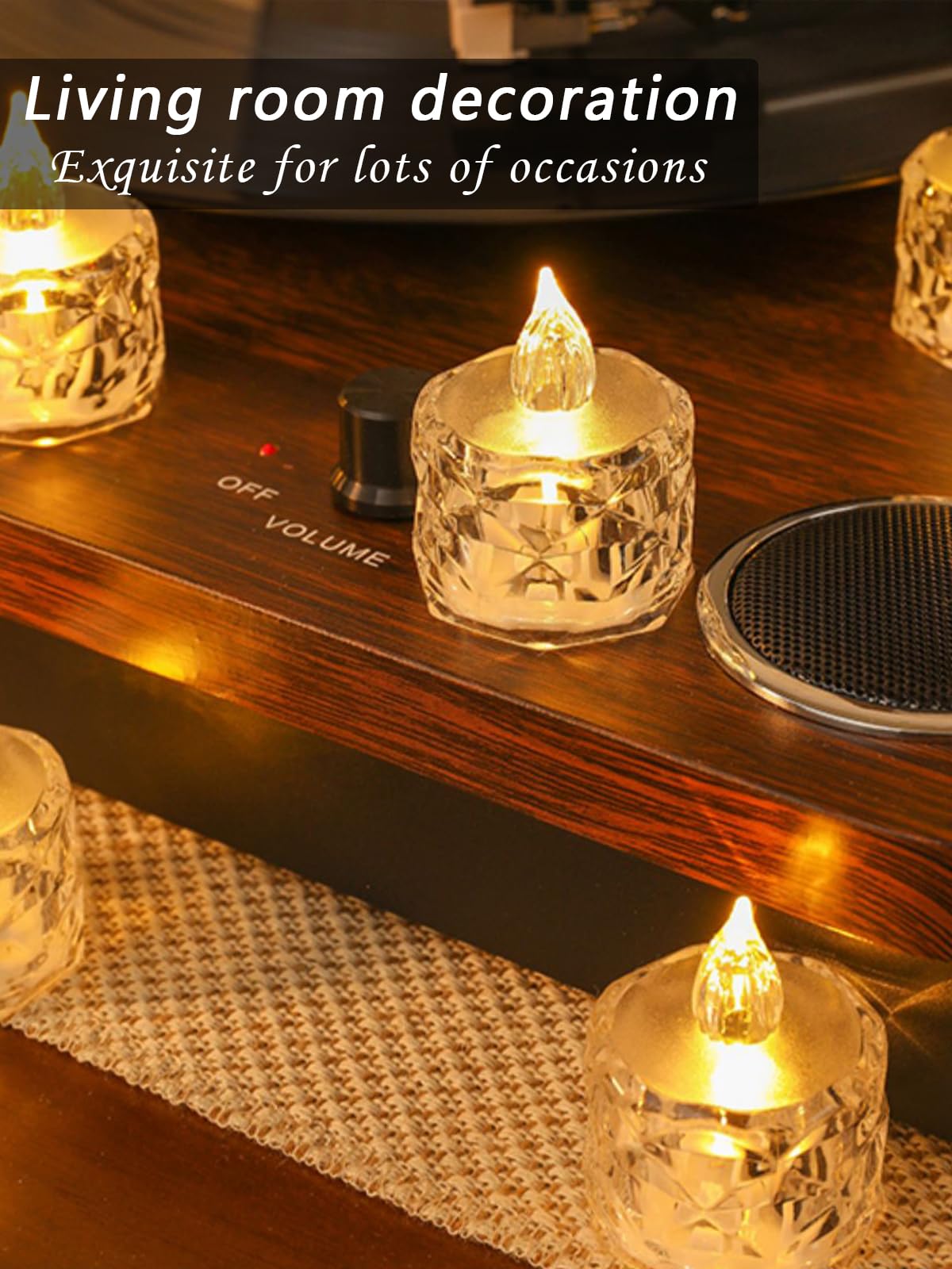 AYMXZT 12 Pcs Flickering Flameless Candle Battery Tea Lights for Weddings