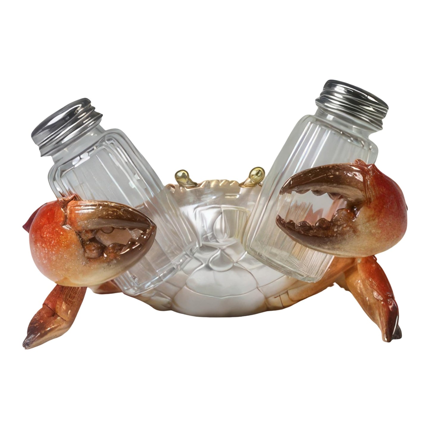 ICE ARMOR 6.50" W Red Crab Salt & Pepper Shaker Holder Statue Sculpture Ornament Decoration Home/Room Decor Ideas for Housewarming, Holidays and Birthdays Great Collectible Addition