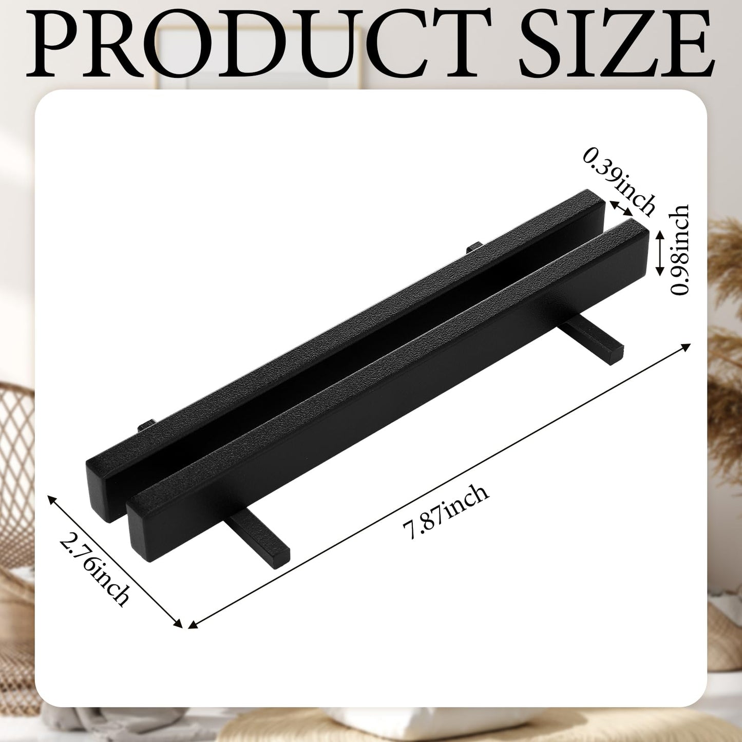 AceOrbit 2 Pcs Display Stand Tile Display Stand for Art Panels Picture Photos Plaques and Warm Glass Art Creations Collectibles Ceramic Tiles Office Trade Show Office, or Gallery(Black,Metal)
