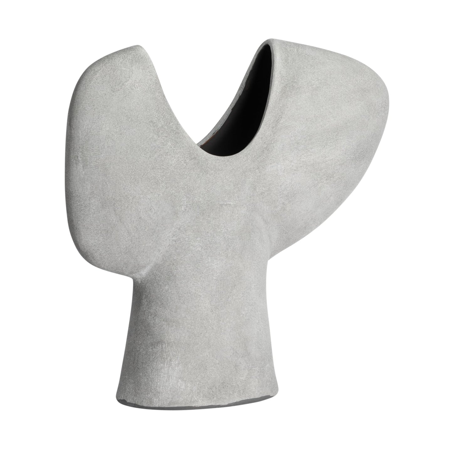 Bloomingville Modern Terracotta Abstract Vase, Grey