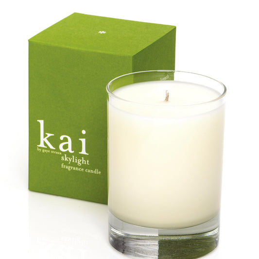 kai Fragrance Candle, Skylight - 40 Hour Burn time, Soy and Coconut Wax, Scented with the Signature kai Fragrance, Vegan, Cruelty rree, Made in the USA