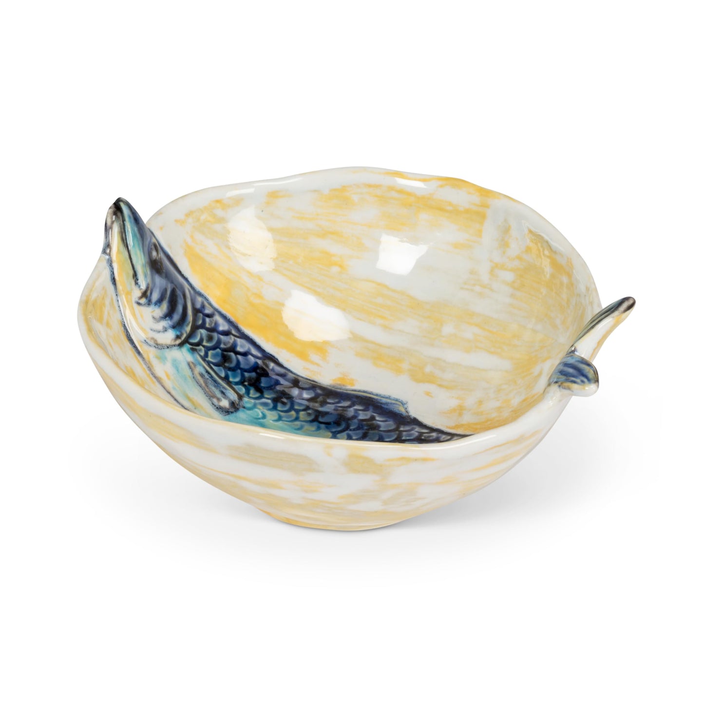 Abbott Collection Round Slim Fish Small Bowl