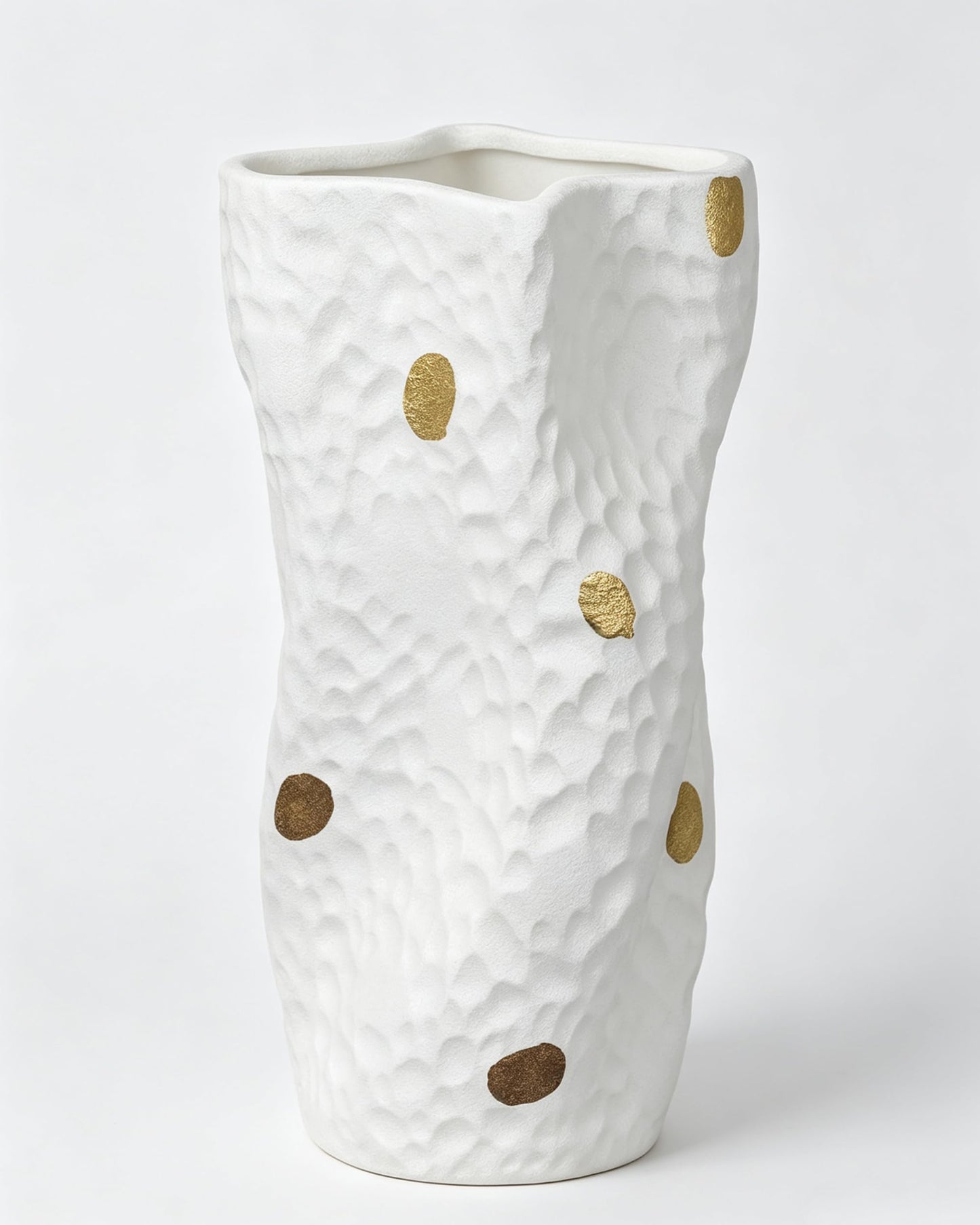 OOSTONEE Ceramic Vase for Home Decor - 10 Inch Unique Design Organic Nature Shape, Modern Farmhouse Decor, Coffe Table Flower Vases for Centerpieces, Entryway Table