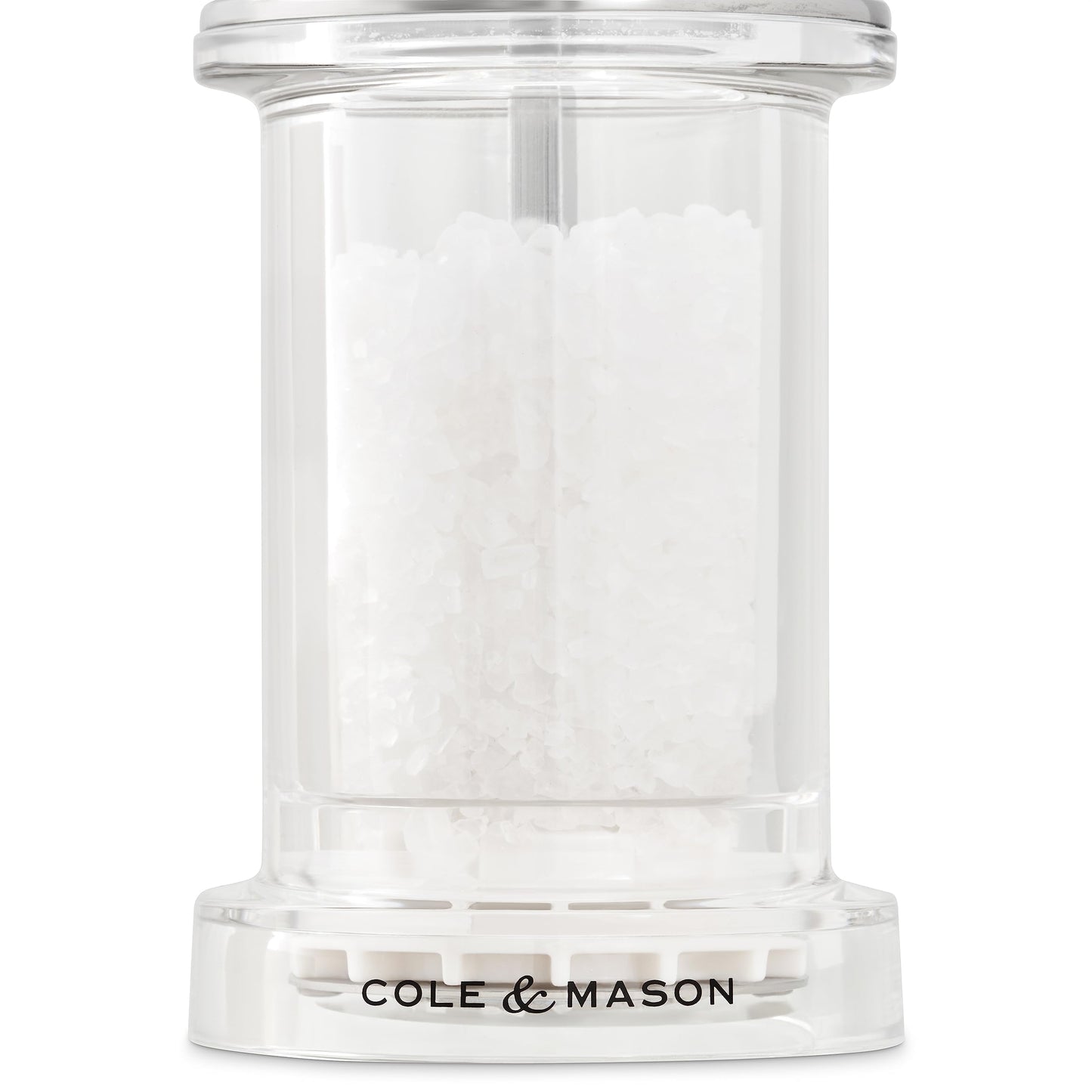 Cole & Mason 675 Refillable Spice Mill - Kitchen & Home Accessory - Salt & Pepper Grinder Set - Salt & Peppercorn Included - Acrylic - Salt & Pepper Set 4.5"