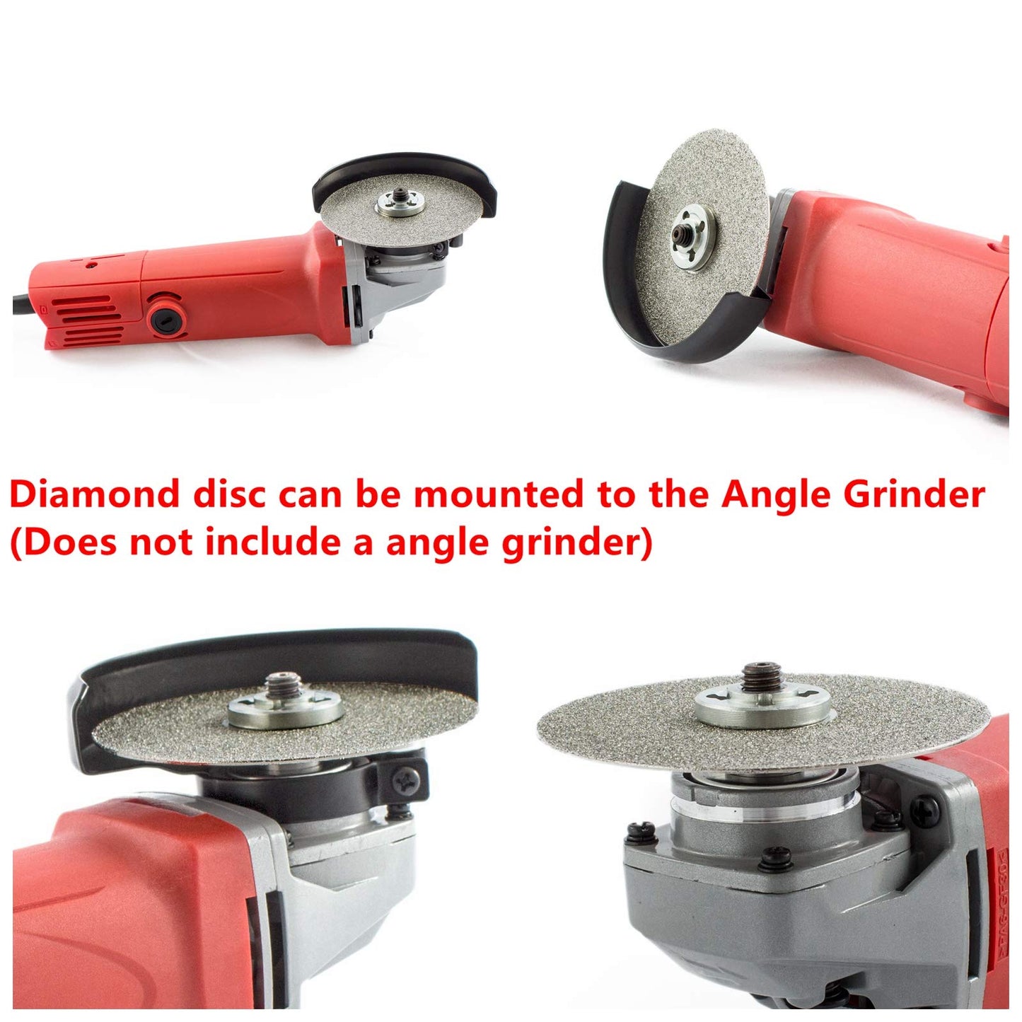 JINGLING 4" inch 100mm Diamond Flat Lap Disc Coated Grinding Disk Grit 240 Medium
