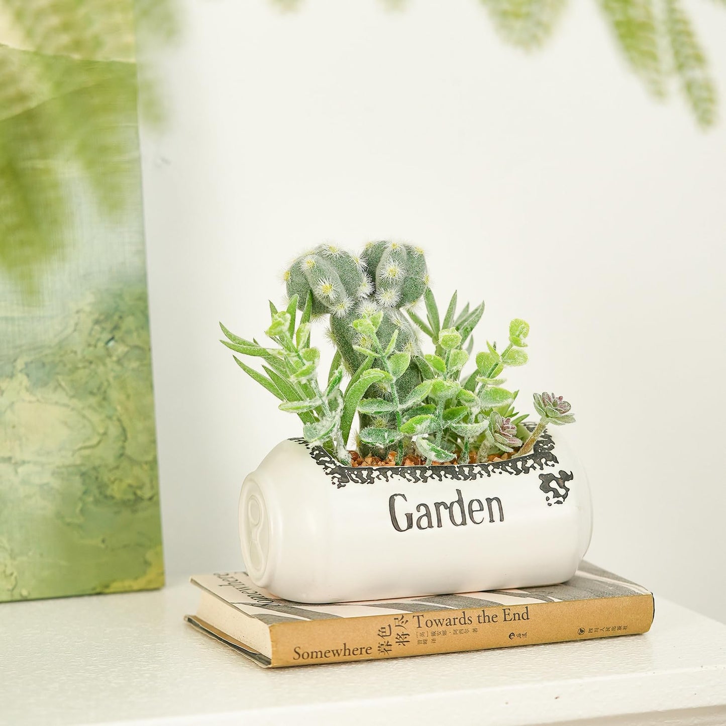 Heleze 10Pcs Artificial Succulents in Pot