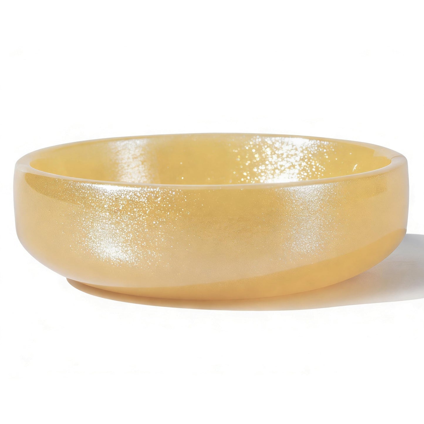 NEAMVCT Natural Topazite Decorative Bowl for Home Decor, 6.29Inch Handmade Marble Stone Catchall Bowl for Coffee Table Centerpiece, Key, Fruit, Soap Serving, Coins Tray for Entryway & Kitchen