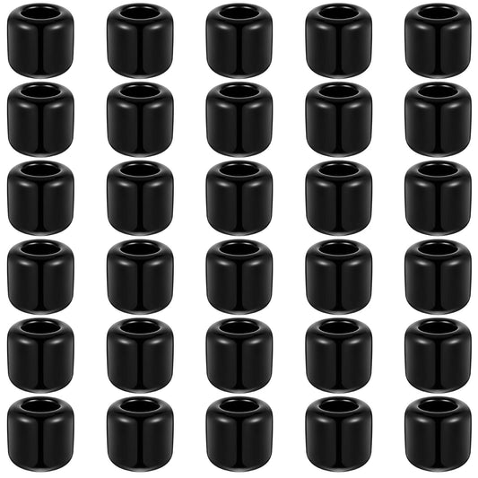 Suclain 20 Pcs 0.7 Inch Chime Candle Holder Small Candle Holders Ceramic Holder for Rituals, Spells, Vigil, Altar, Witchcraft, Wiccan Supplies (Balck)