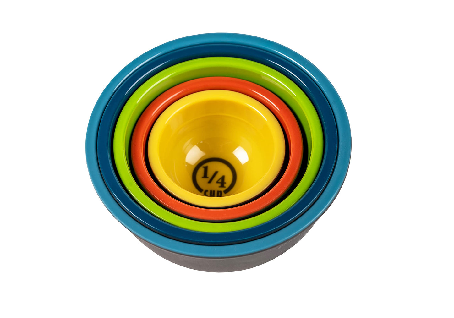 Prepara Two-Tone Melamine Pinch Bowl, Set of 5, Multicolored