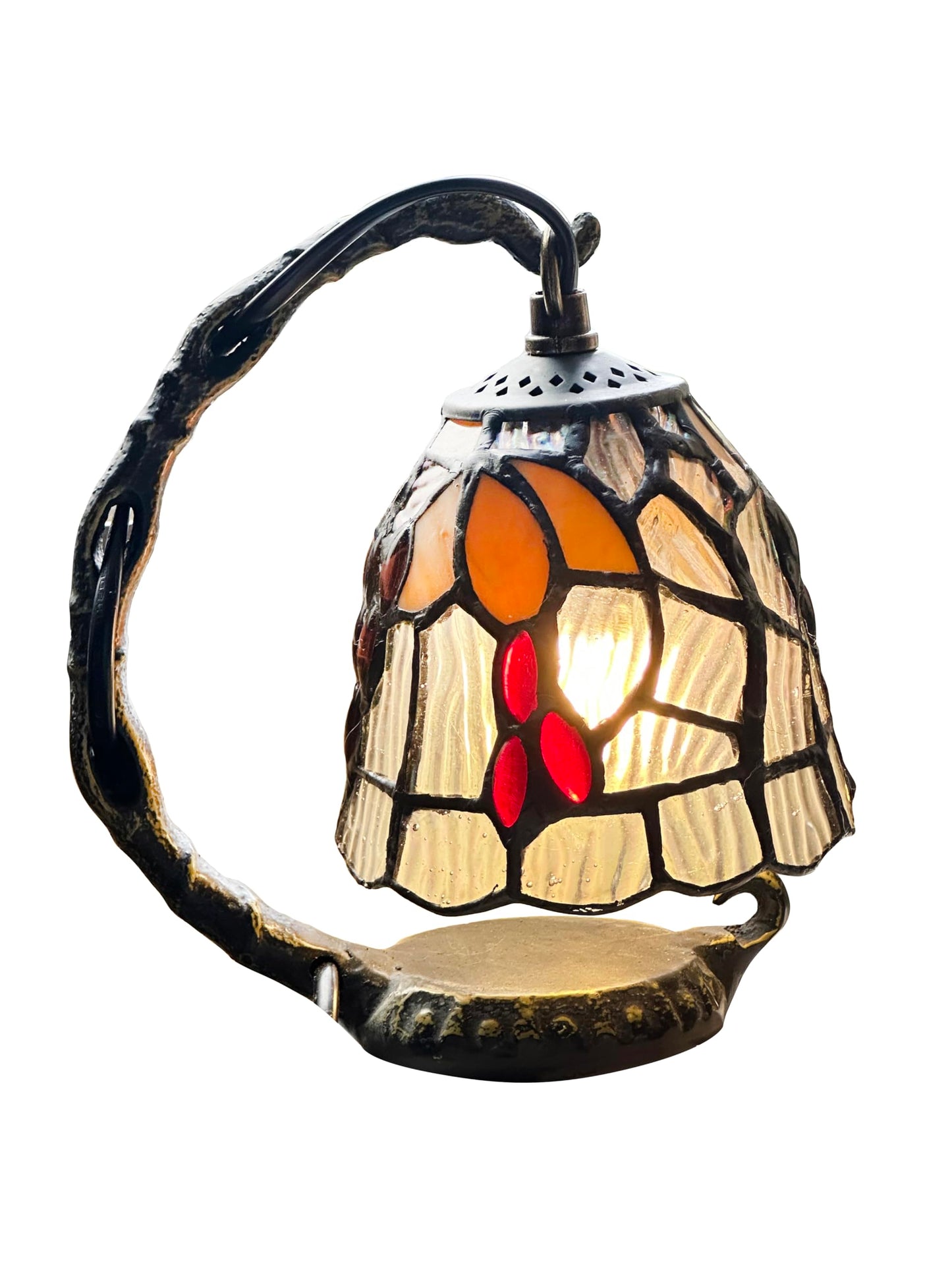 WKINGDIY Stained Glass Grape Table lamp.WKD1010