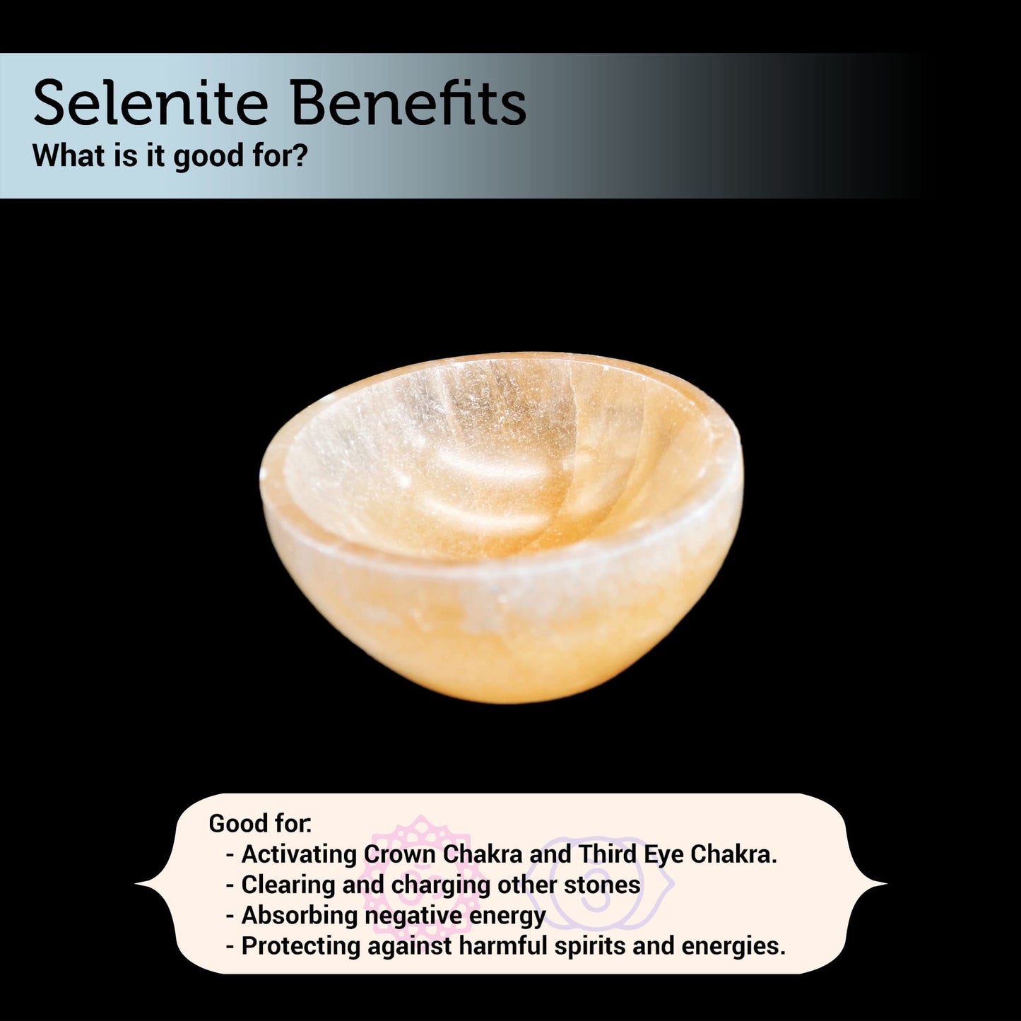 Soul Sticks Selenite Crystal Bowls for Smudging, Healing, Recharging Crystals | Pure Selenite Smudge Bowl & Crystal Charging Station Ethically Sourced in Morocco, Orange (3 Inch)