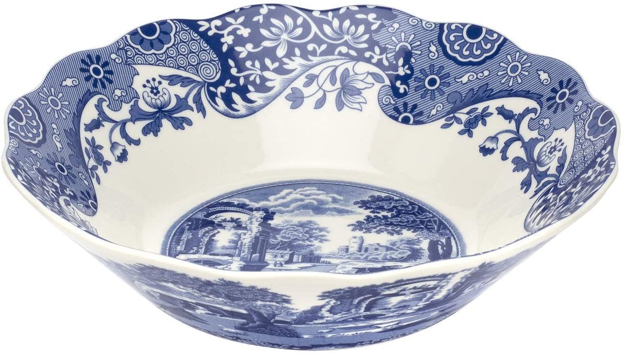 Spode Blue Italian 10-Inch Daisy Bowl