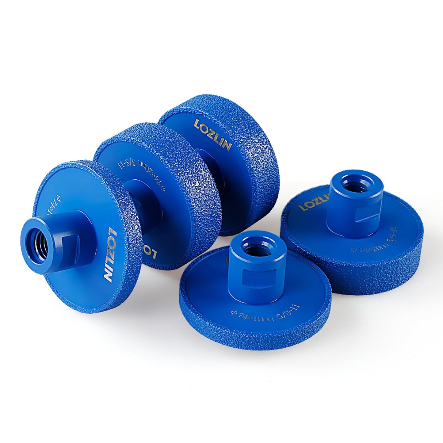LOZLIN 20mm Diamond Grooving Wheel for Angle Grinder 5/8-11 - Heavy Duty Flat Grinding Disc for Ceramic Tile/Marble/Stone, Precision Basin Installation & Stone Carving