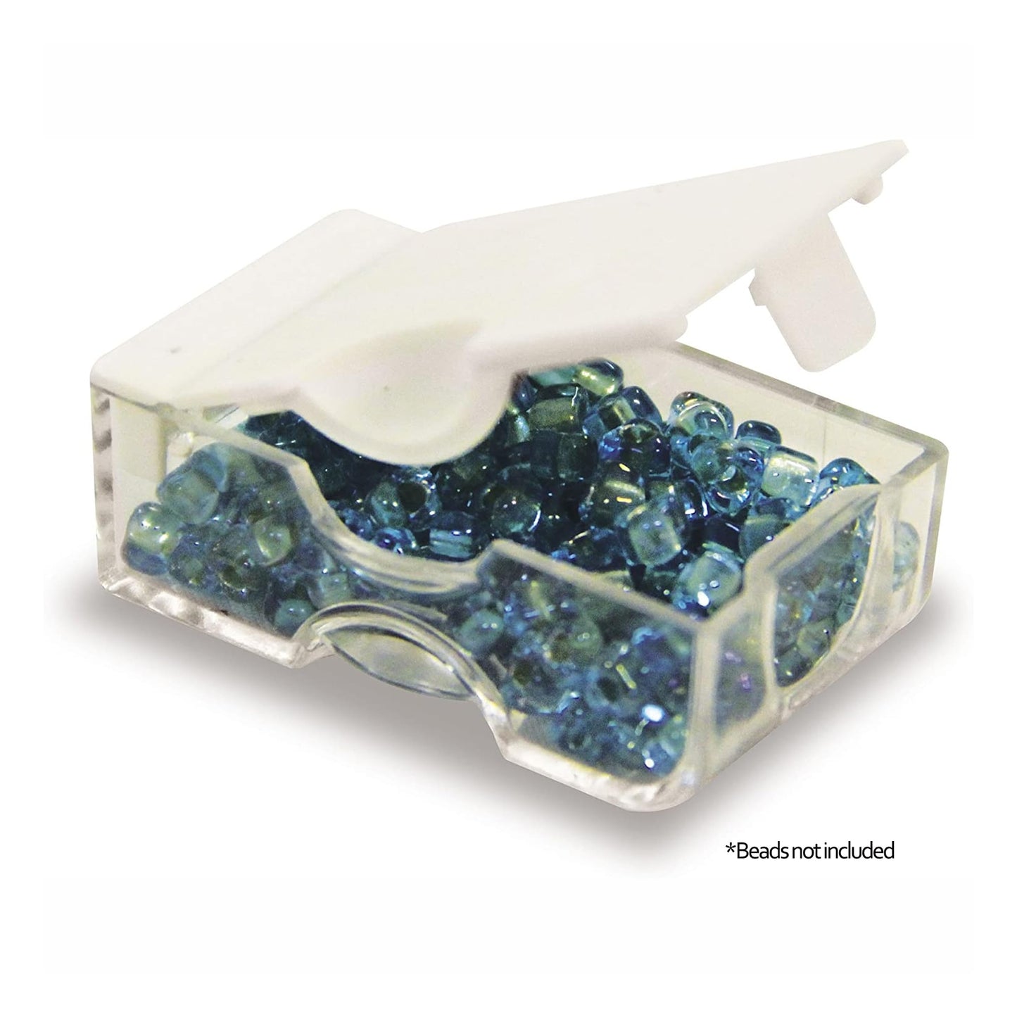 Elizabeth Ward Bead Storage Solutions 13 Piece Bead Clear Organizing Storage Containers for Small Beads, Crystals, Fasteners, and More, Tiny