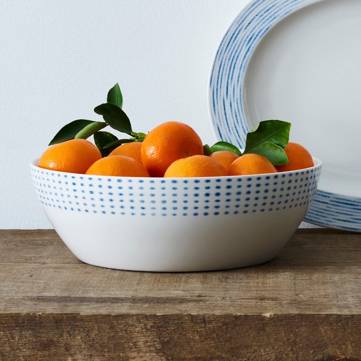 Noritake Blue Hammock Round Vegetable Bowl, 10.5", 96 oz.