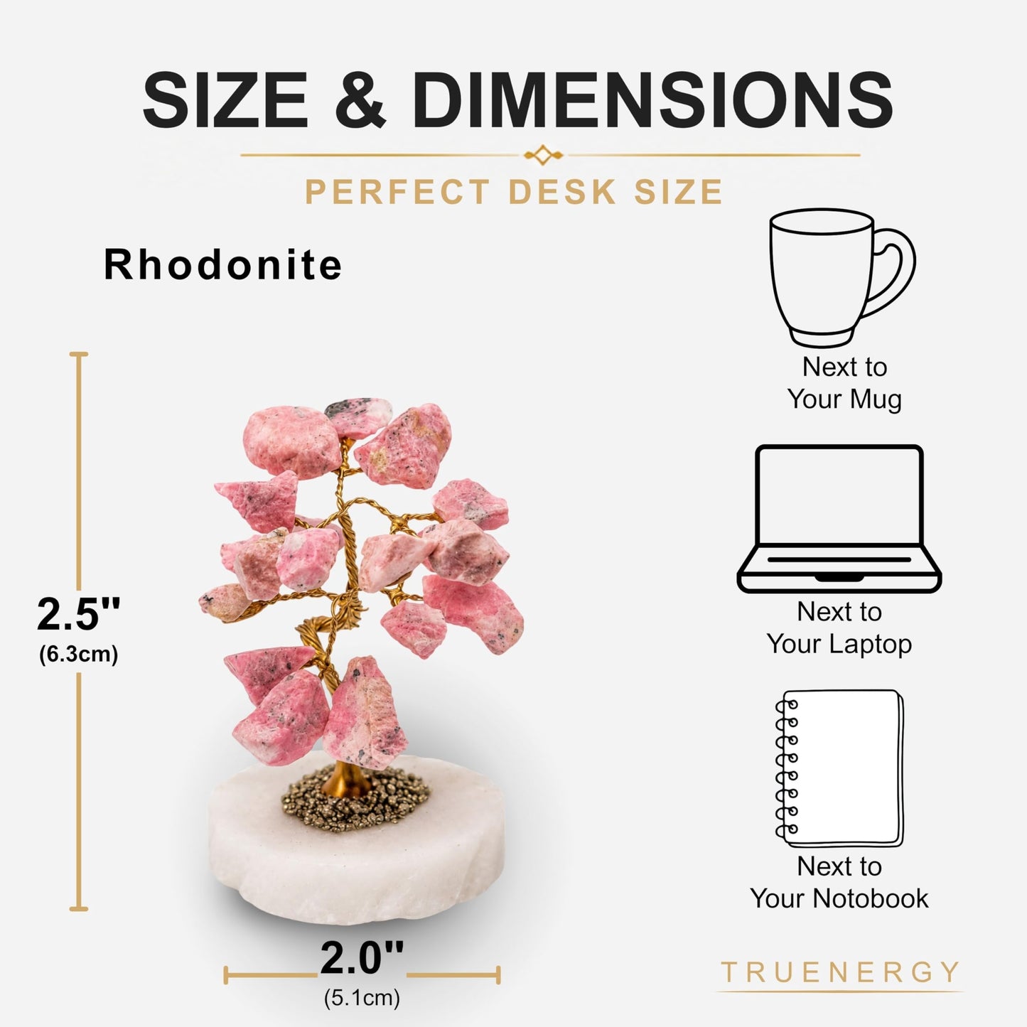 2.5" Stonebase Tree Rhodonite