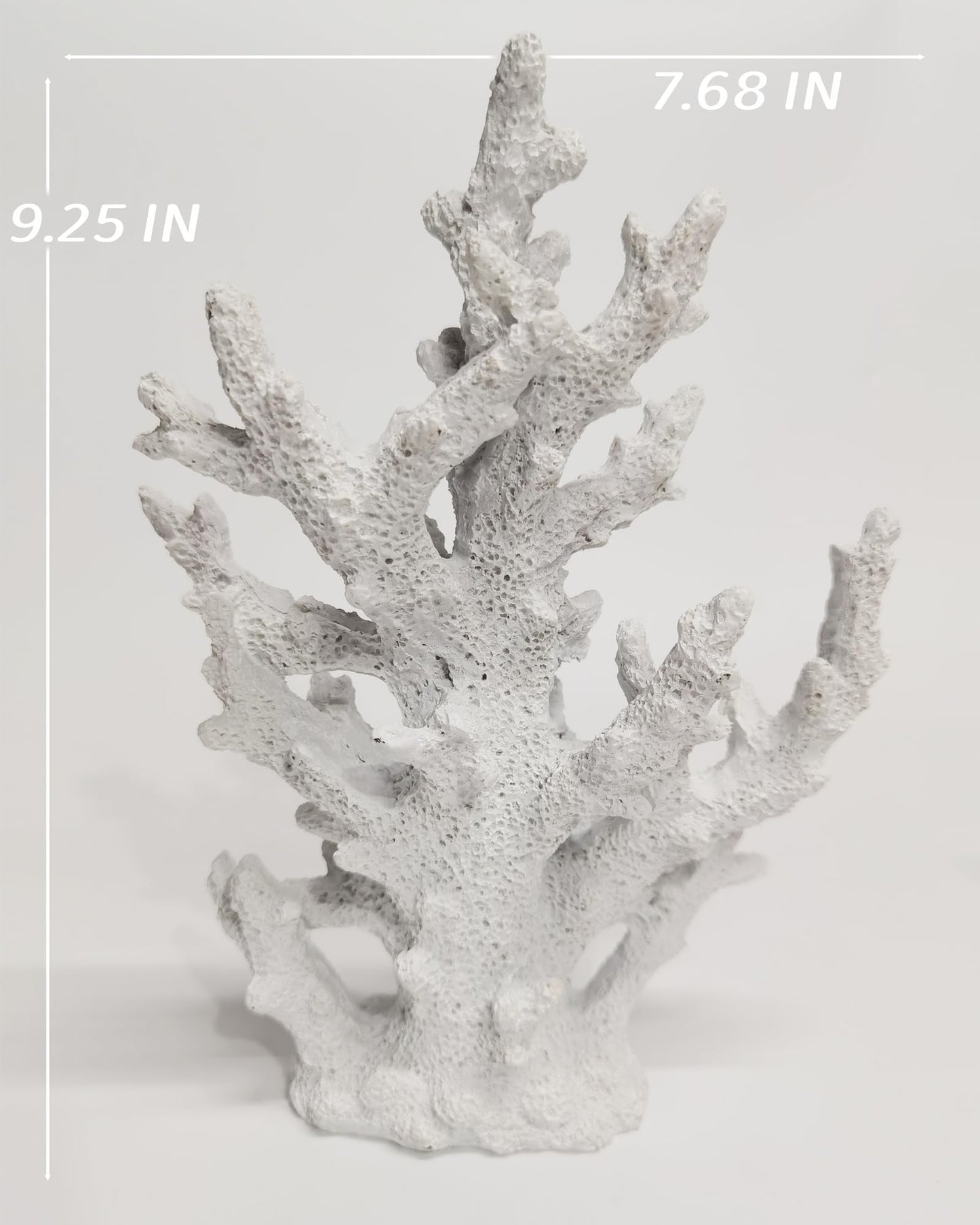 ZASEUCI Lifelike Coral Reef Sculpture Statue - Handmade Resin Ocean Decor for Aquarium, Desk, Bathroom, Shelf - Coastal Beach Nautical Theme Gift for Home & Office
