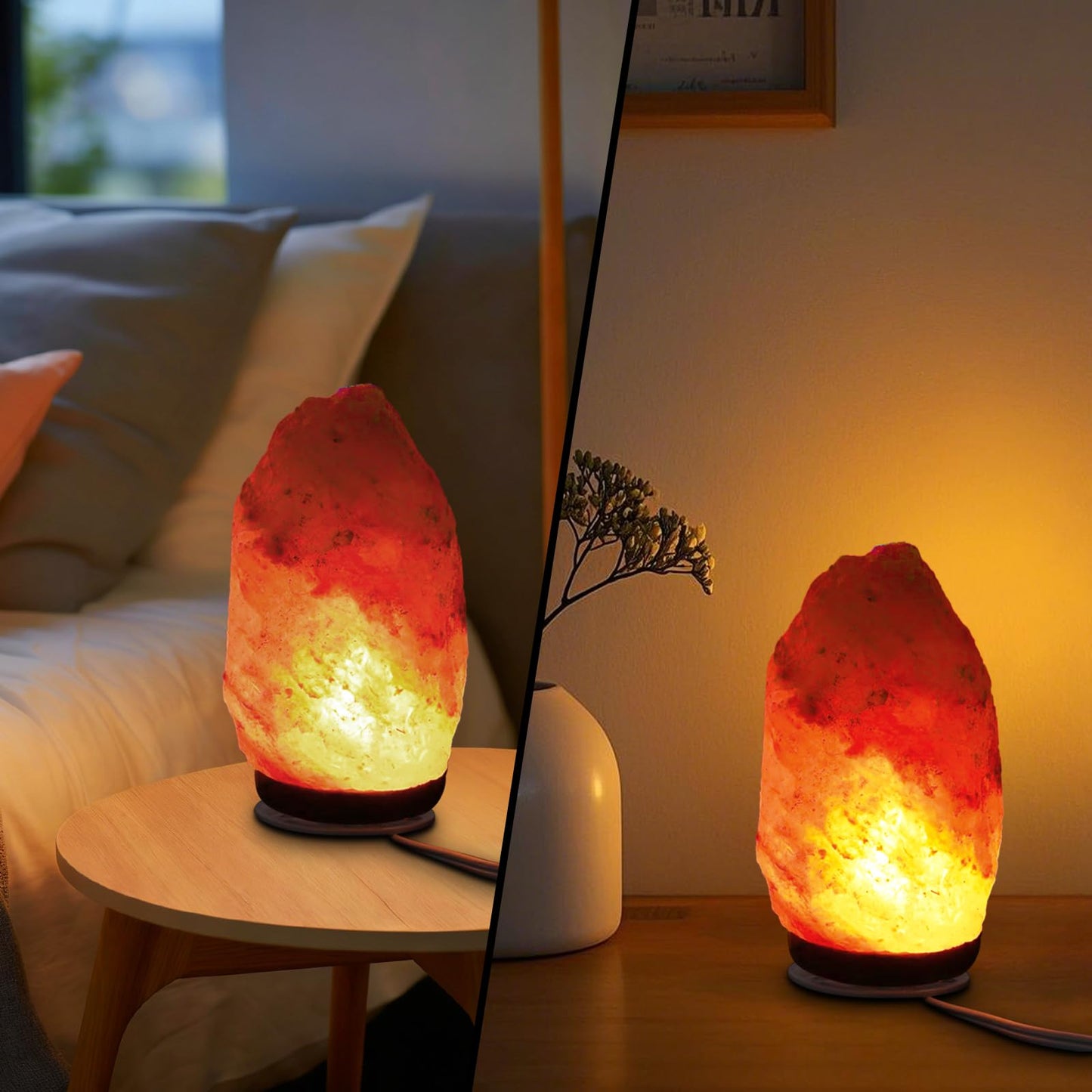 Wuluretoos Himalayan Salt Lamp Cord, Christmas Bulb,Salt Lamp Cord with Dimmer Control and Base Assembly,6 Feet,E12 Base for Himalayan Salt Lampsand with 2 Free 7W Bulbs (White)