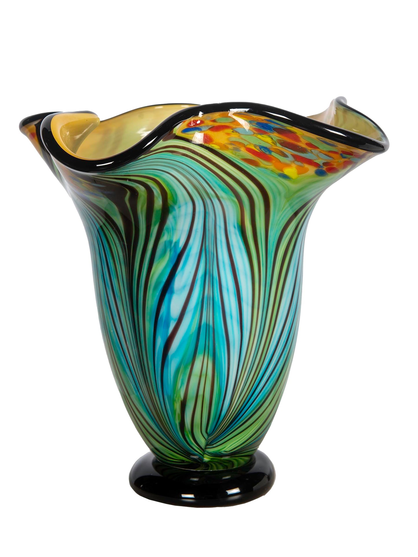 Dale Tiffany AV15415 Kalmia Hand Blown Art Glass Vase