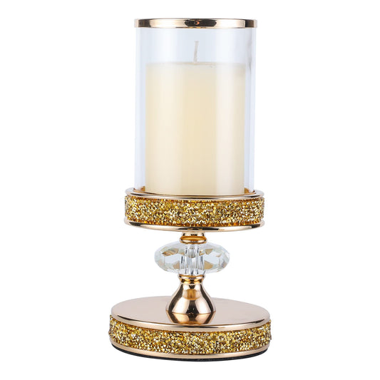Candle Holder, Pillar Candle Holders, Crystal Candlesticks Holder for Wedding, Parties, Events, Chirstmas,Home Decor, Table Centerpieces CH028D (S)