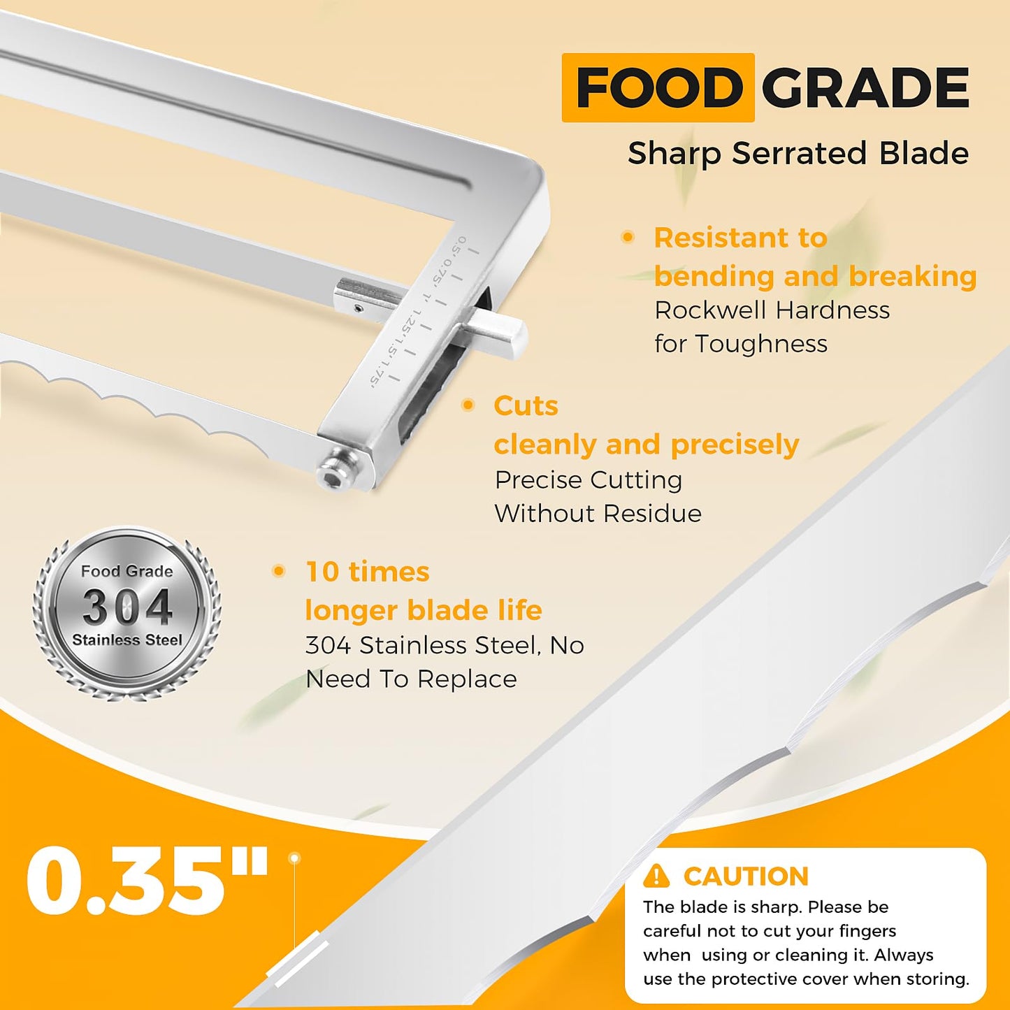 nonoYif Bread Knife for Homemade Bread, Sourdough Bread Knife with Thickness Guide, Upgraded Adjustable Bread Slicer for Sourdough & Baguette, Ideal Gifts for Bakers