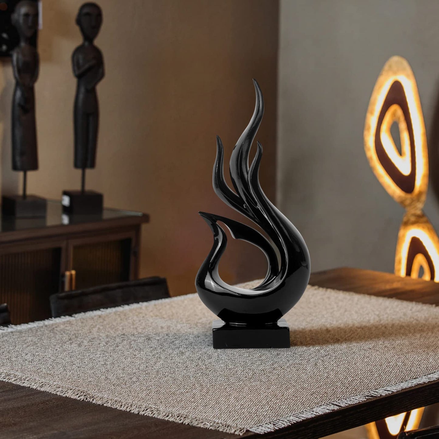 DreamsEden Home Decor Modern Sculpture, Resin Art Tabletop Shelf Decoration Accent Ornament for Living Room Entry Table Dining Desk Office Bookshelf