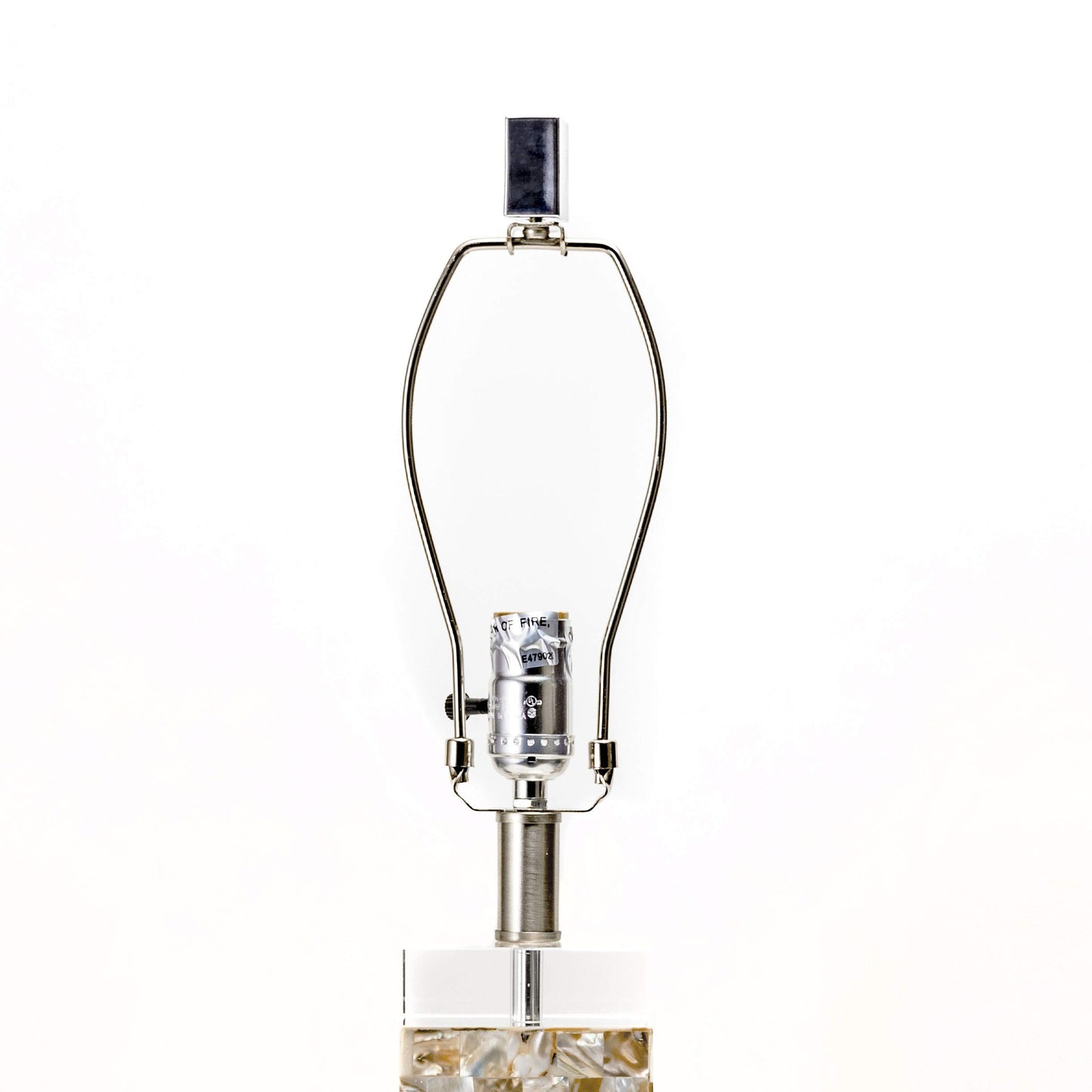 nuLOOM Houston 29" Crystal & Iron Mosaic Table Lamp