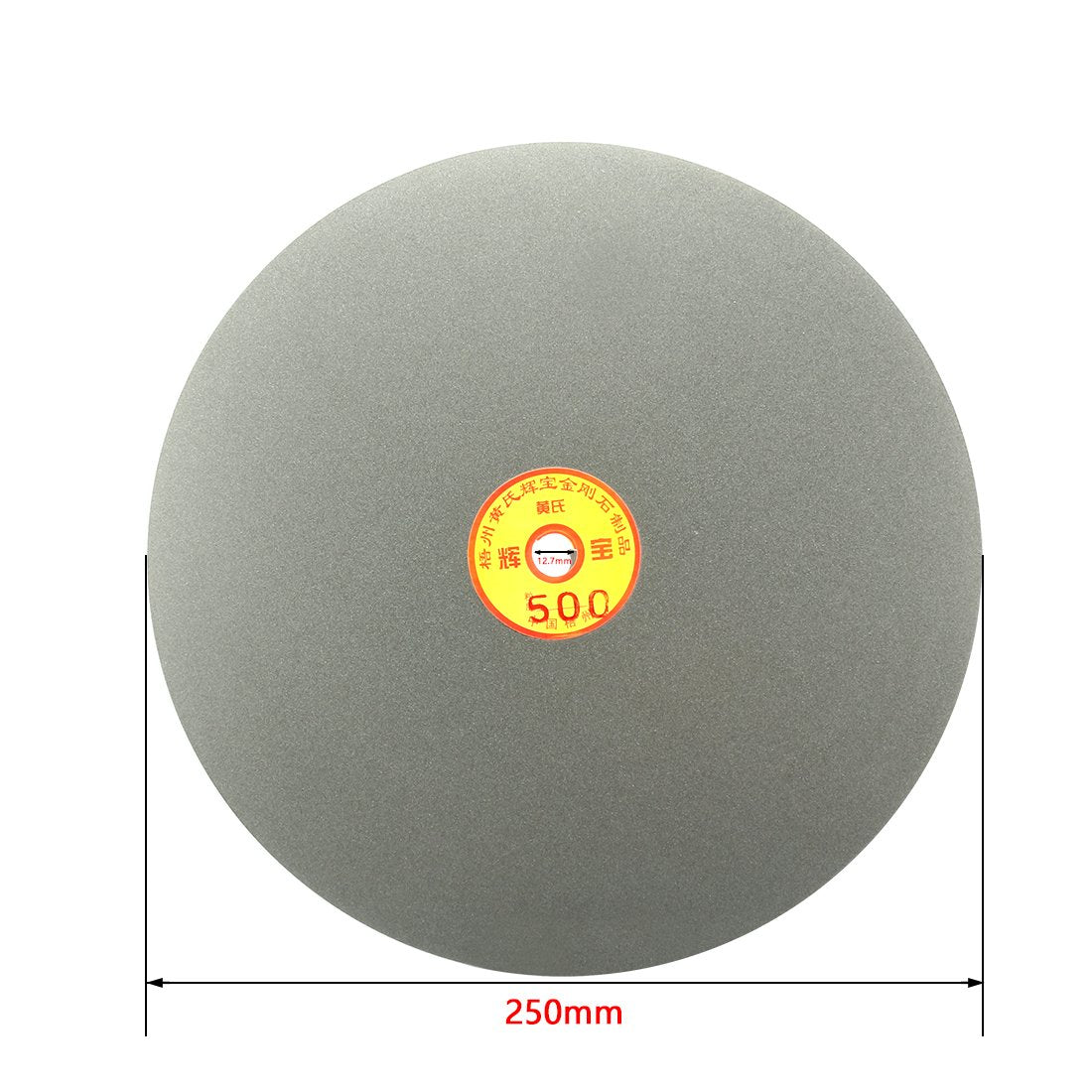 uxcell 250mm 10-inch Grit 500 Diamond Coated Flat Lap Disk Wheel Grinding Sanding Disc