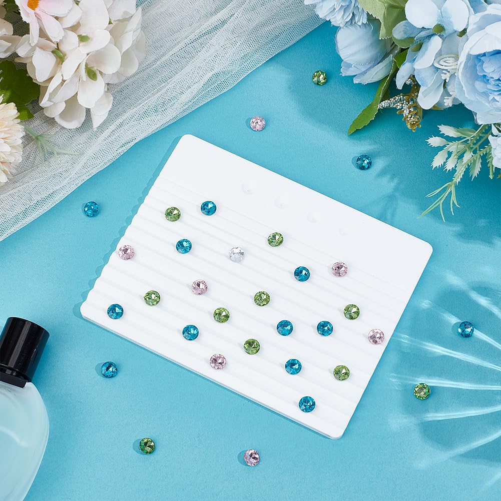 PH PandaHall Diamond Display Tray, 5.7x4.5inch Gem Loose Diamond Grading Tray Acrylic Slotted Jewelry Display Trays Rectangle Board for Home Jewelry Store Vendor Exhibition Booth Showcase Decoration