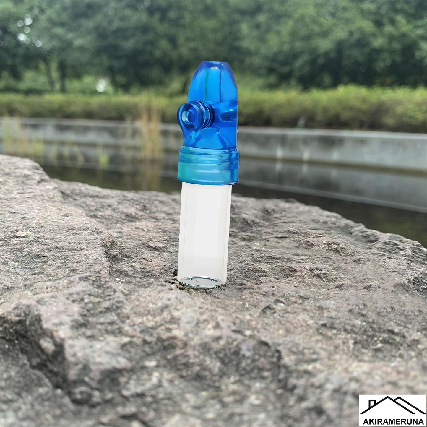 AKIRAMERUNA-Portable Glass Decorative Bottle Kitchen Spice Dispenser Portable Leak-Proof Storage Bottle for Outdoor Camping Travel