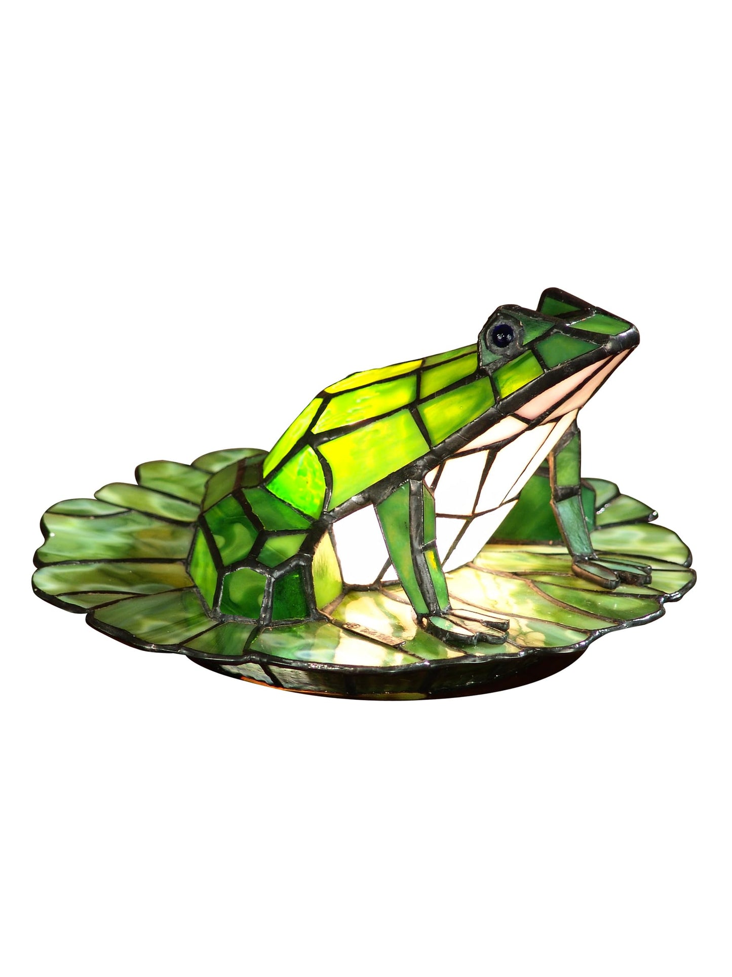 Dale Tiffany TA101231 Tiffany Frog Lily Pad Accent Lamp