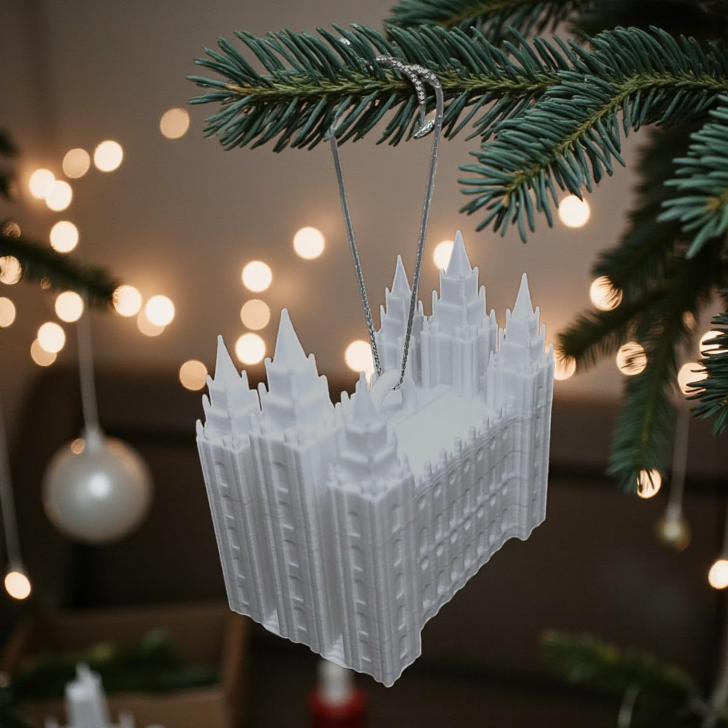 Salt Lake Temple Ornament – LDS Mormon Temple Christmas Decoration | Handcrafted Religious Keepsake for Tree or Home Display