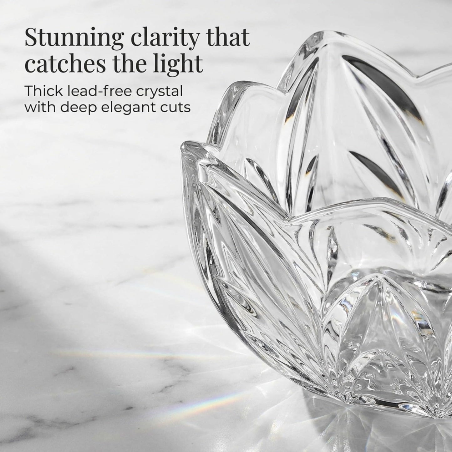 Godinger Square Bowl - Shannon Crystal