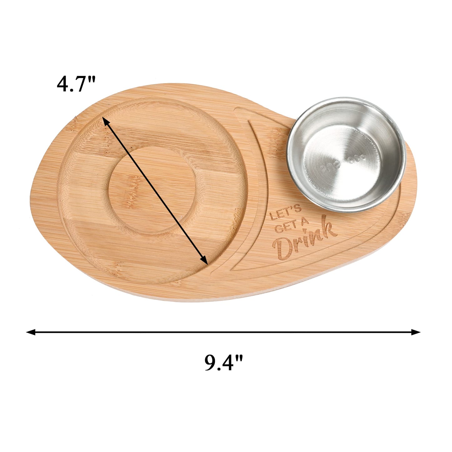 WILLOWDALE Margarita Salt Rimmer Set w/Coasters, Bamboo Sugar and Salt Rimmer for Cocktails, Tequila Gifts for Men, Bar Tools for 4.7" Margarita Glasses