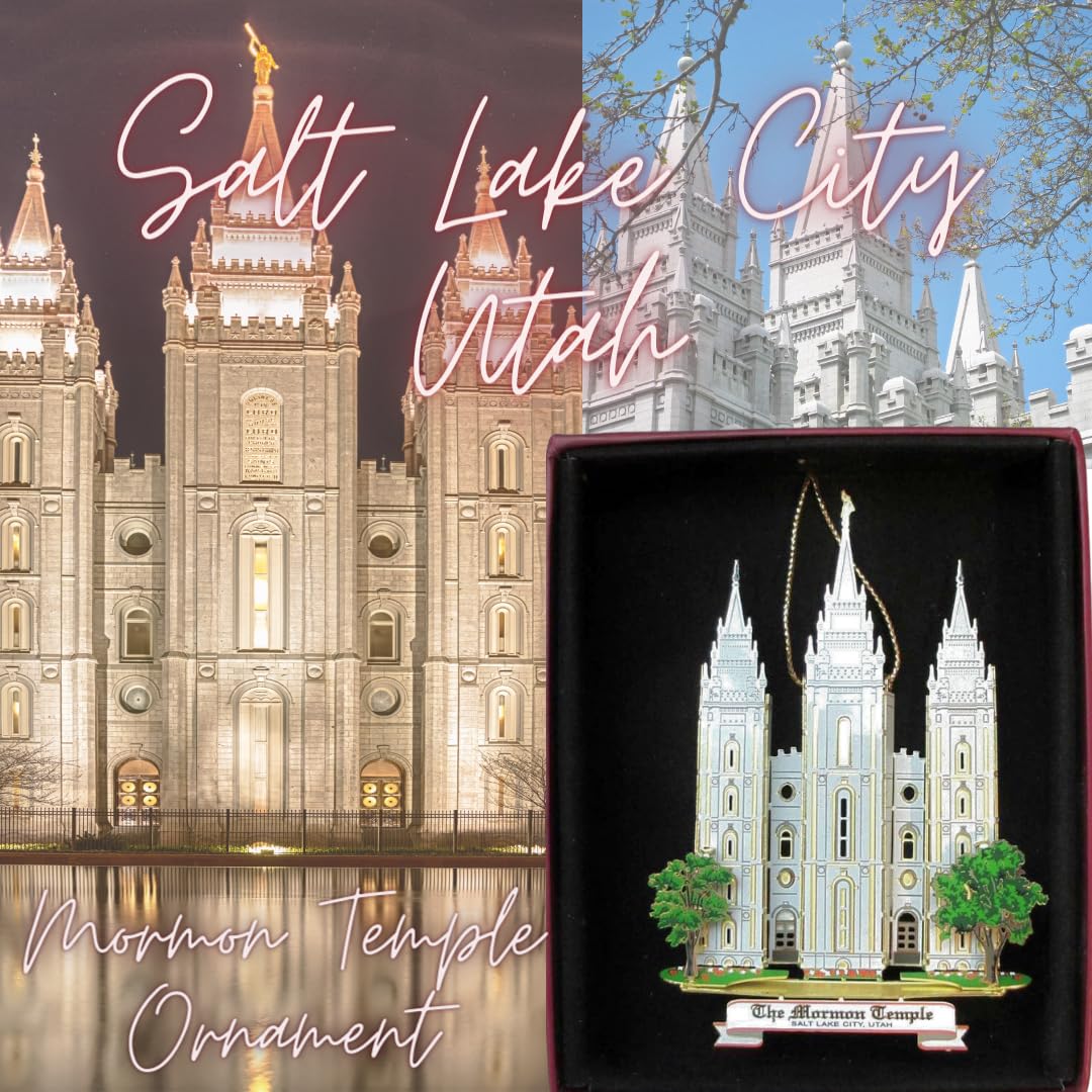 NATION'S TREASURES Mormon Temple Christmas Ornament Salt Lake City Utah Souvenir Gift