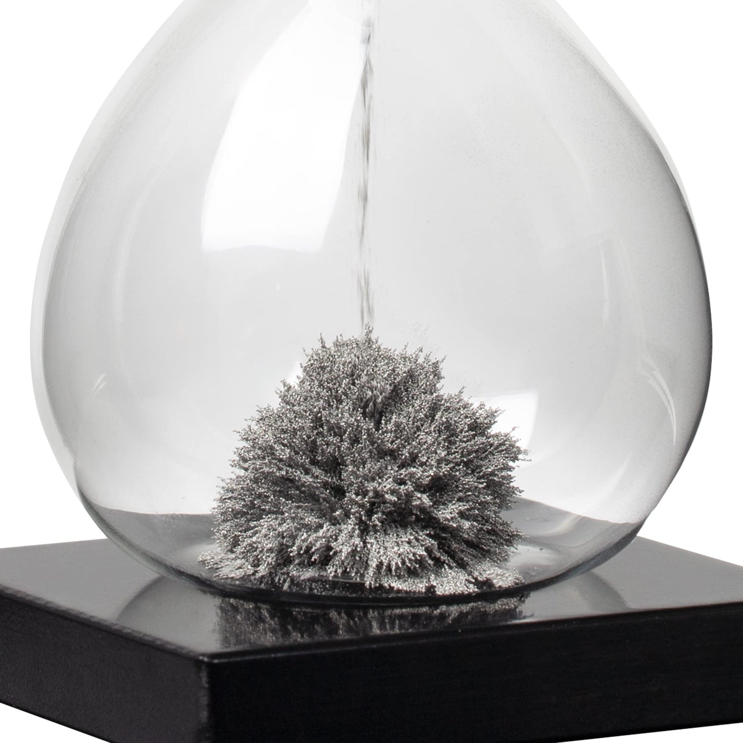 Torre & Tagus Magnetic Hourglass Sand Timer - 30 Second/Half Minute Magnetic Sand Clock with Gray Magnet Iron Powder and Black Base, Hand-Blown Hour Glass for Office Desk, Home Study, Games Room