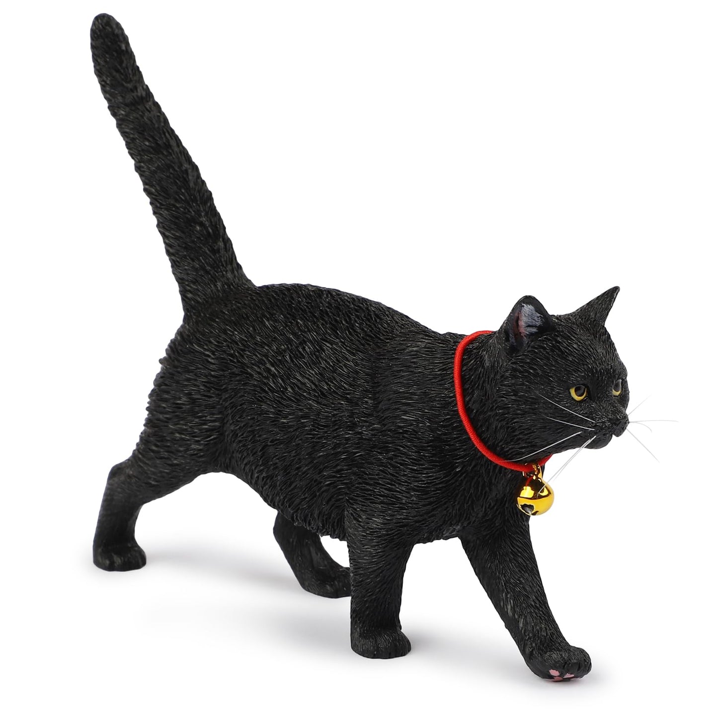 MMOS X JXK Walking Cat Figurine, Resin Cat Statue with Intricate Texture Details, Cat Gifts for Cat Lovers, Home Decor for Cat Lovers